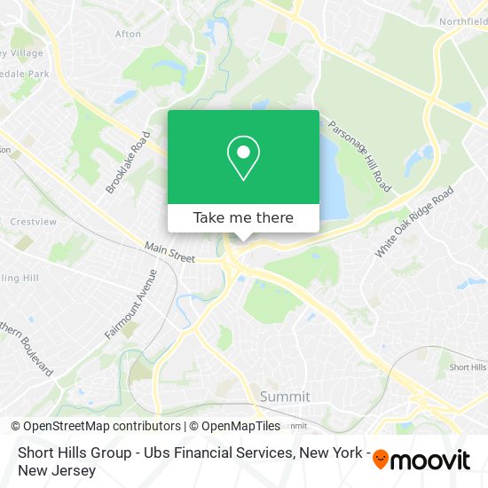 Mapa de Short Hills Group - Ubs Financial Services