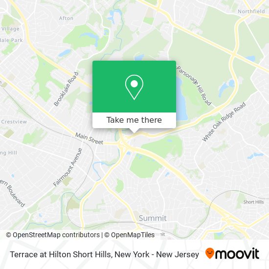 Mapa de Terrace at Hilton Short Hills