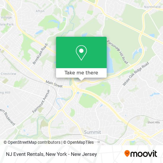 NJ Event Rentals map