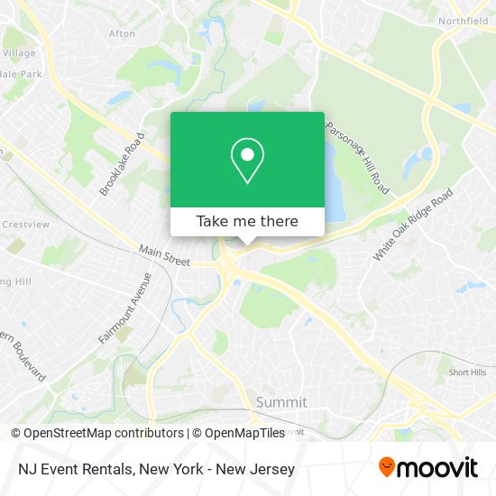 Mapa de NJ Event Rentals