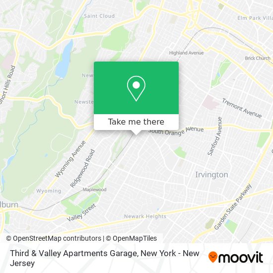 Mapa de Third & Valley Apartments Garage