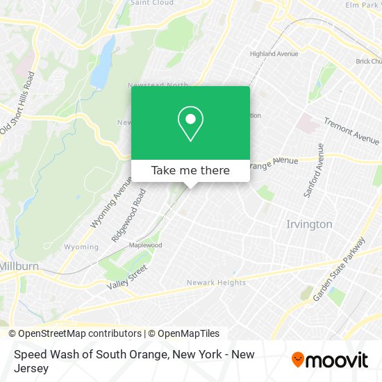 Mapa de Speed Wash of South Orange