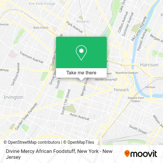 Divine Mercy African Foodstuff map