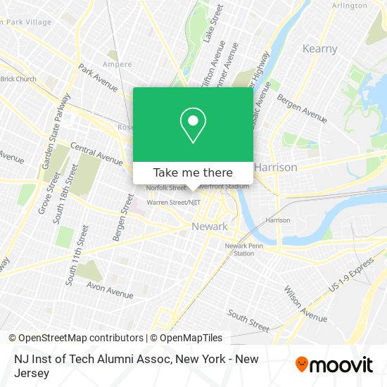 Mapa de NJ Inst of Tech Alumni Assoc