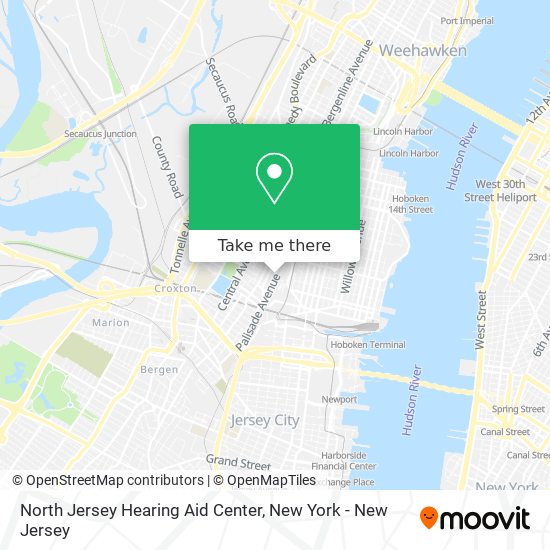 Mapa de North Jersey Hearing Aid Center
