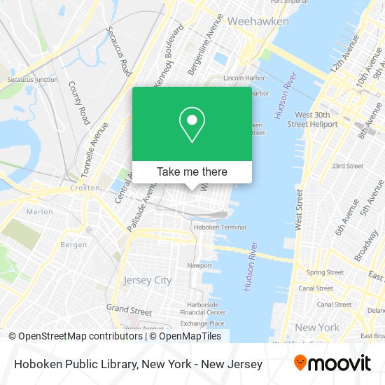 Mapa de Hoboken Public Library