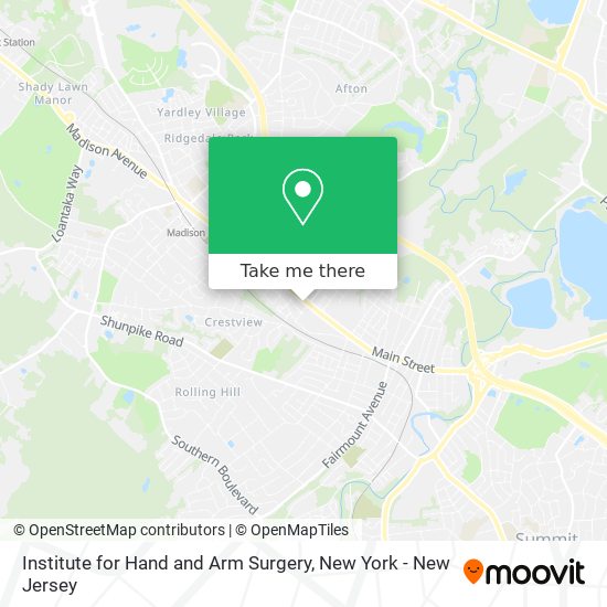 Institute for Hand and Arm Surgery map