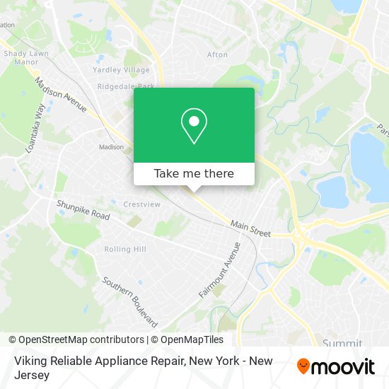 Viking Reliable Appliance Repair map