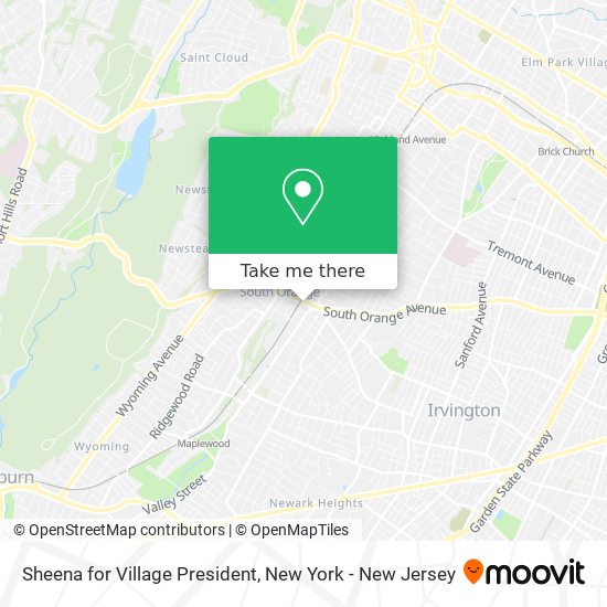 Sheena for Village President map