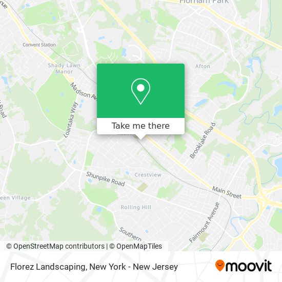 Florez Landscaping map