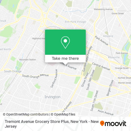 Mapa de Tremont Avenue Grocery Store Plus