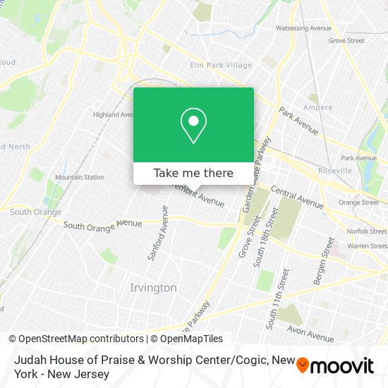 Judah House of Praise & Worship Center / Cogic map