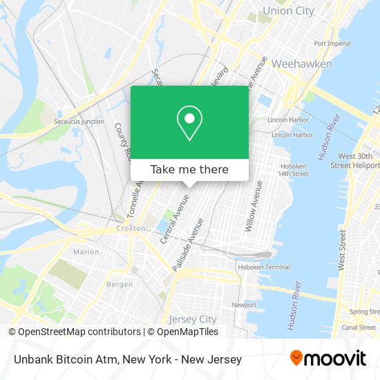 Unbank Bitcoin Atm map