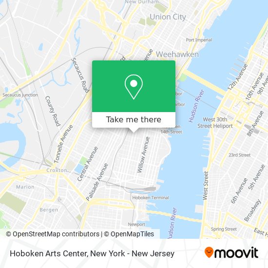 Mapa de Hoboken Arts Center