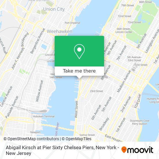 Abigail Kirsch at Pier Sixty Chelsea Piers map