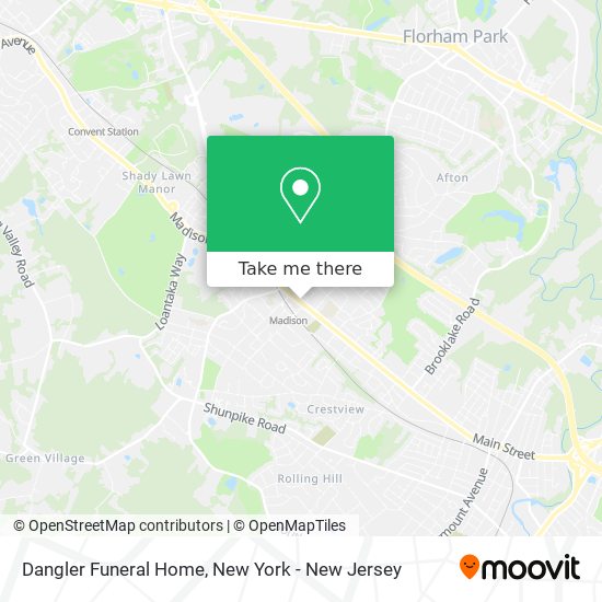 Dangler Funeral Home map