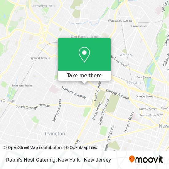 Robin's Nest Catering map