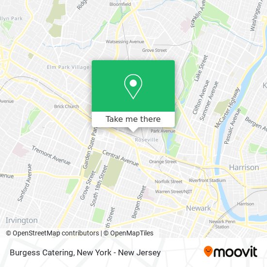 Mapa de Burgess Catering