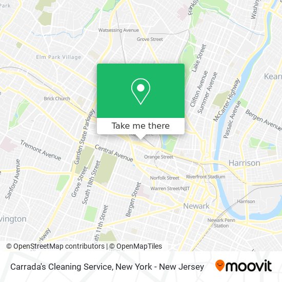 Carrada's Cleaning Service map