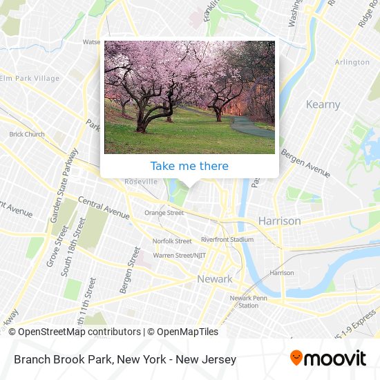 Mapa de Branch Brook Park