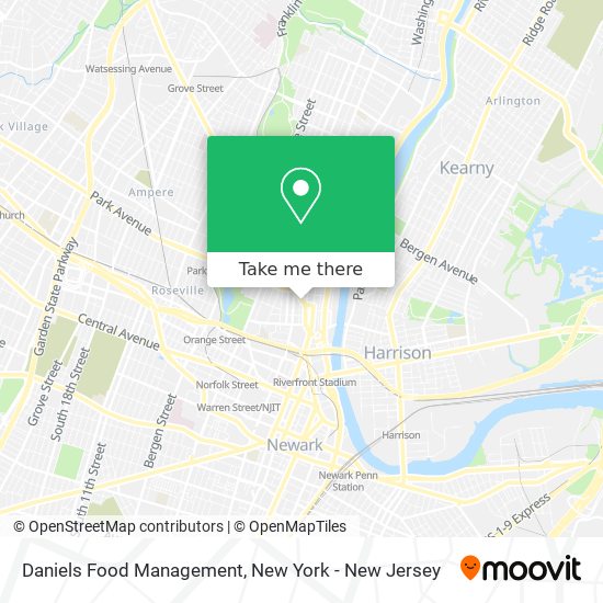Mapa de Daniels Food Management