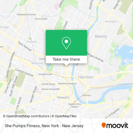 She Pumps Fitness map