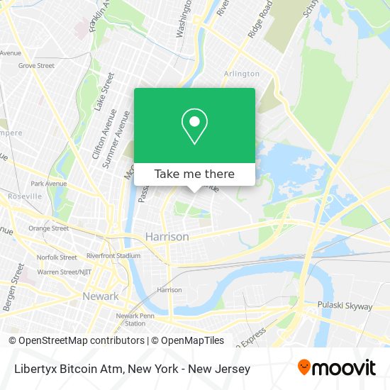 Mapa de Libertyx Bitcoin Atm