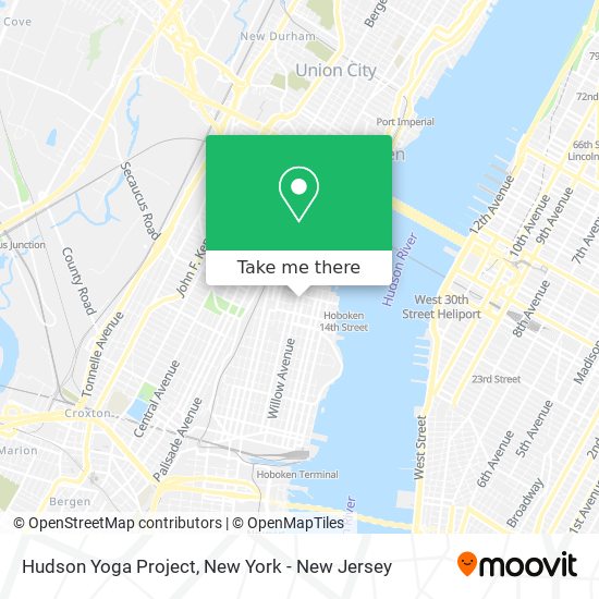Hudson Yoga Project map