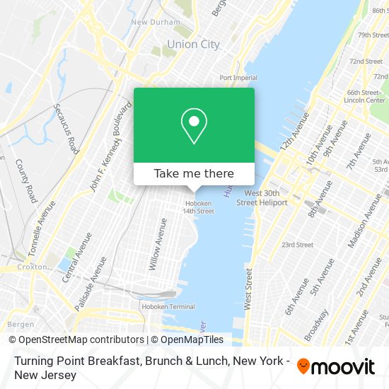 Mapa de Turning Point Breakfast, Brunch & Lunch