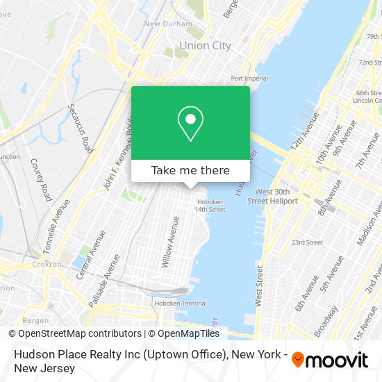 Mapa de Hudson Place Realty Inc (Uptown Office)