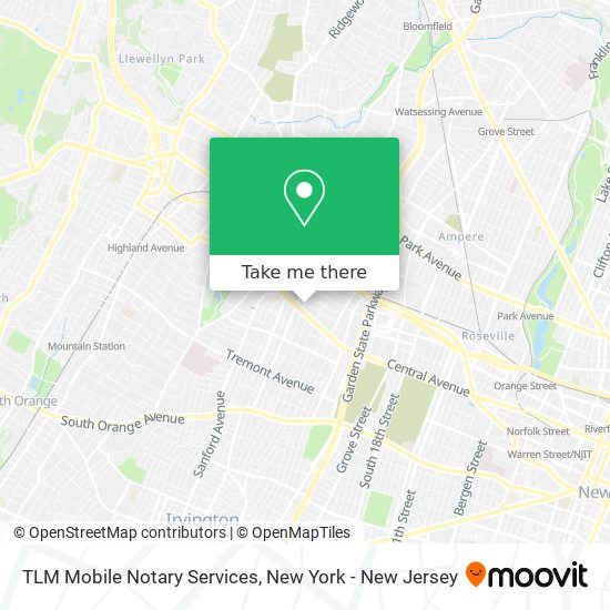 TLM Mobile Notary Services map