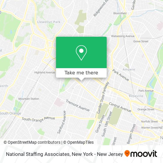 Mapa de National Staffing Associates