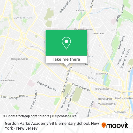 Gordon Parks Academy 98 Elementary School map
