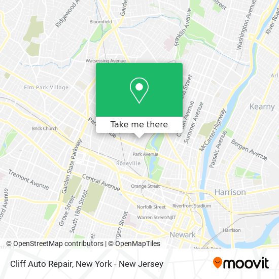 Cliff Auto Repair map