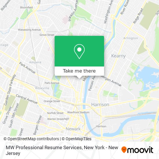 MW Professional Resume Services map