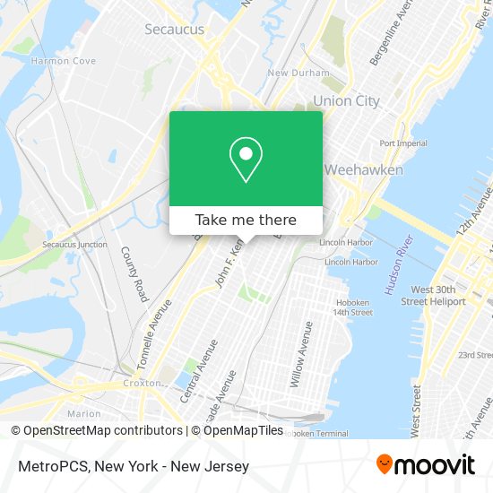 MetroPCS map