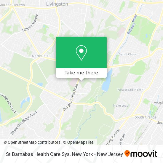 St Barnabas Health Care Sys map