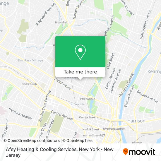 Afey Heating & Cooling Services map