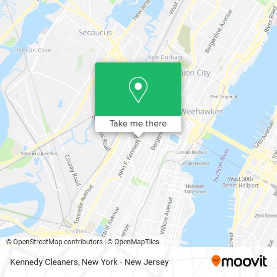 Kennedy Cleaners map