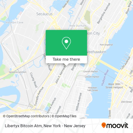 Mapa de Libertyx Bitcoin Atm