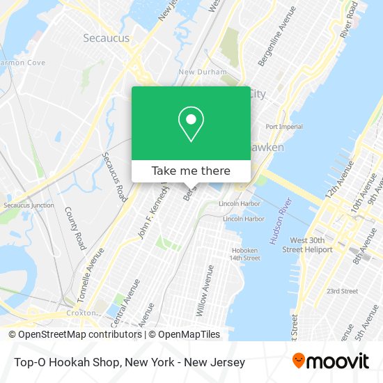 Mapa de Top-O Hookah Shop