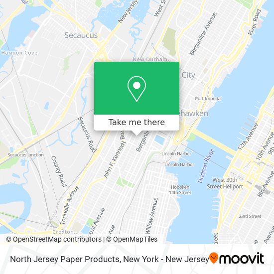 North Jersey Paper Products map