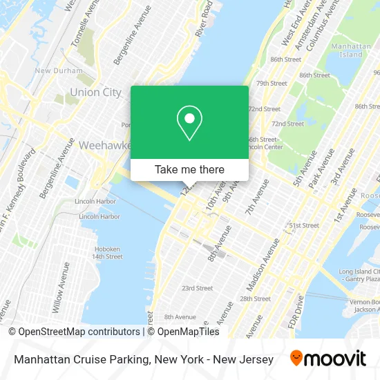 Manhattan Cruise Parking map
