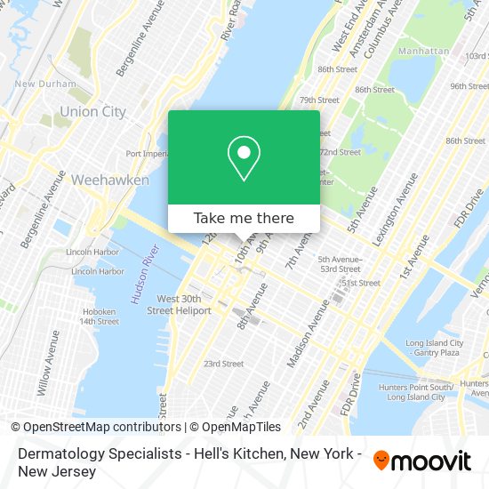 Dermatology Specialists - Hell's Kitchen map
