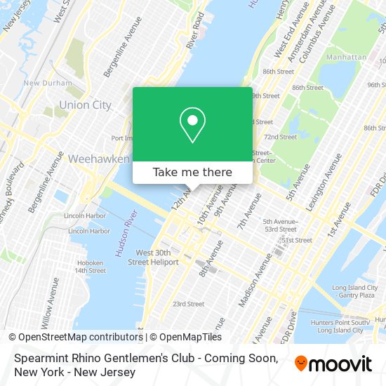 Mapa de Spearmint Rhino Gentlemen's Club - Coming Soon