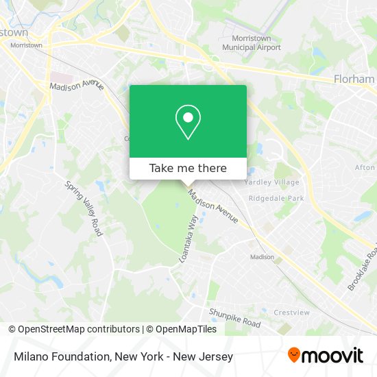 Mapa de Milano Foundation