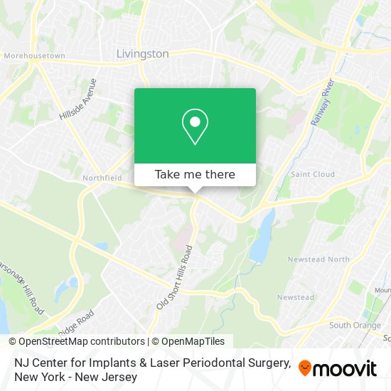 NJ Center for Implants & Laser Periodontal Surgery map