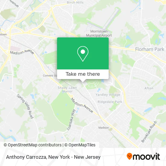 Anthony Carrozza map