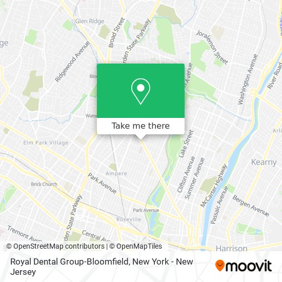 Royal Dental Group-Bloomfield map