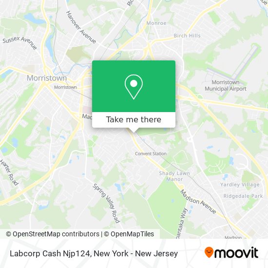 Labcorp Cash Njp124 map